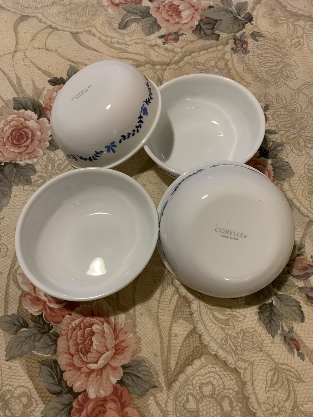 Corelle “Portofino” cereal/soup Bowls  - Set of 4